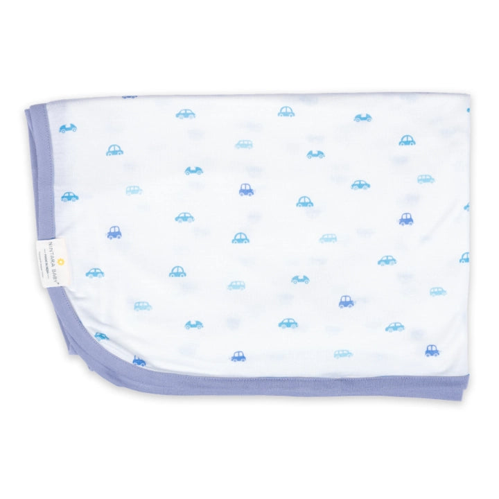 The Breezy Blanket | Light Baby Blanket - Vroom, Vroom!