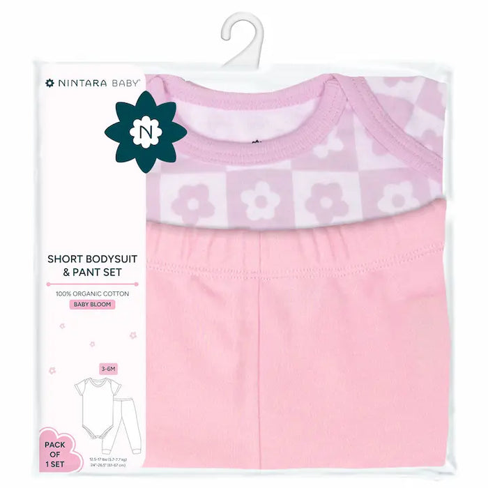 Short Bodysuit & Pant Set - Baby Bloom