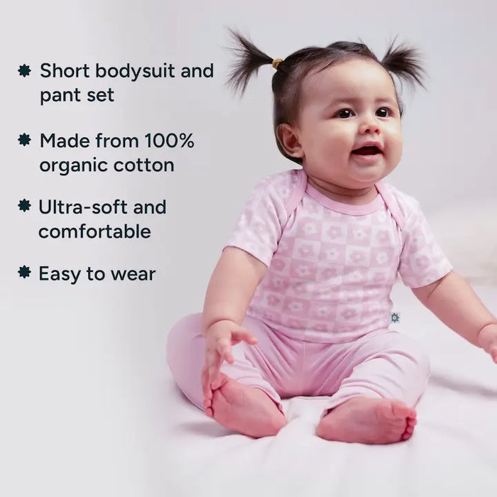 Short Bodysuit & Pant Set - Baby Bloom