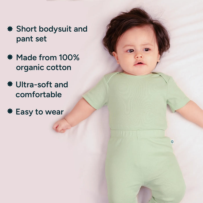 Short Bodysuit & Pant Set - Soft Sage