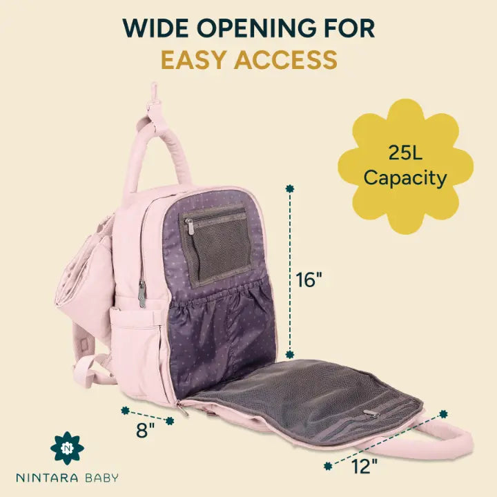 Diaper Bag - Backpack | Soft Pink