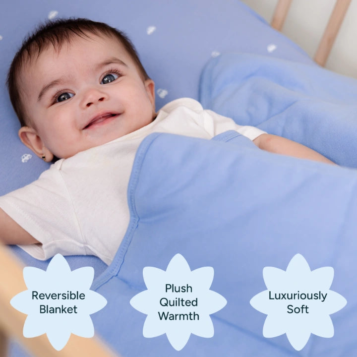 The Little Comforter | Warm Baby Blanket - Vroom, Vroom!