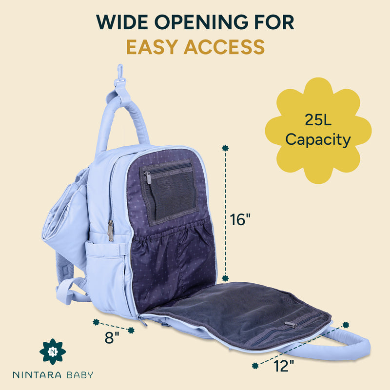 Diaper Bag - Backpack | Powder Blue