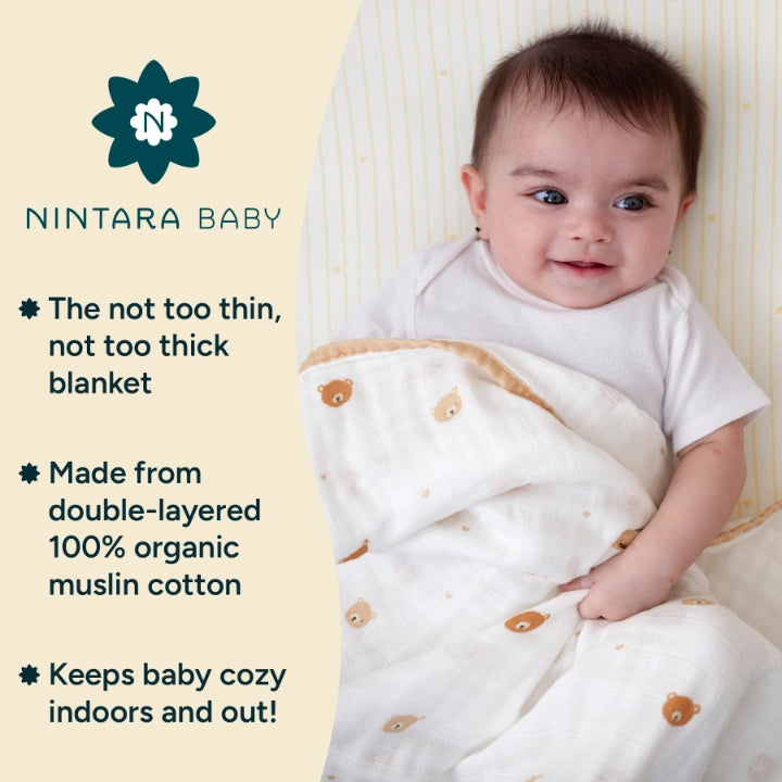 The Everyday Blanket | Medium Baby Blanket - Bear Hugs