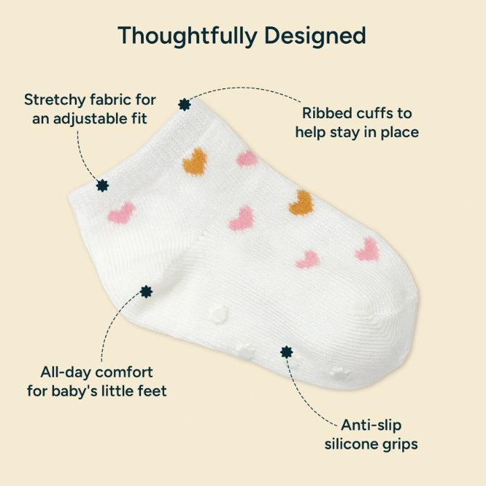 Anti-Slip Baby Socks - Set of 12 | Pink Bundle