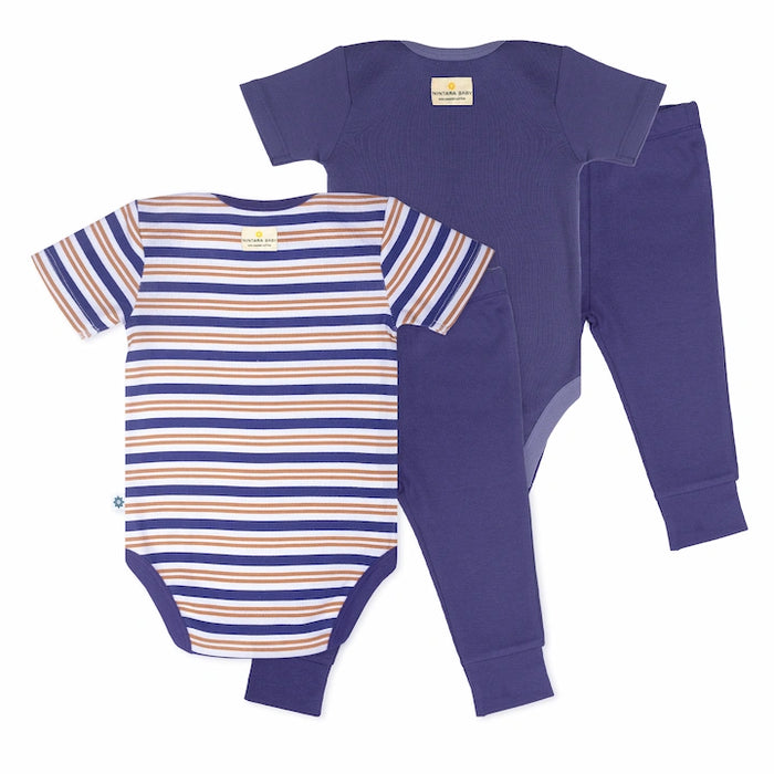 Short Bodysuits & Pants Set - Midnight Duo | Set of 2
