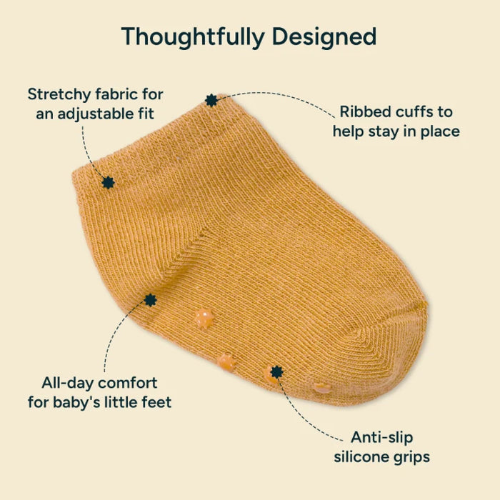 Anti-Slip Baby Socks - Set of 12 | Blue Bundle