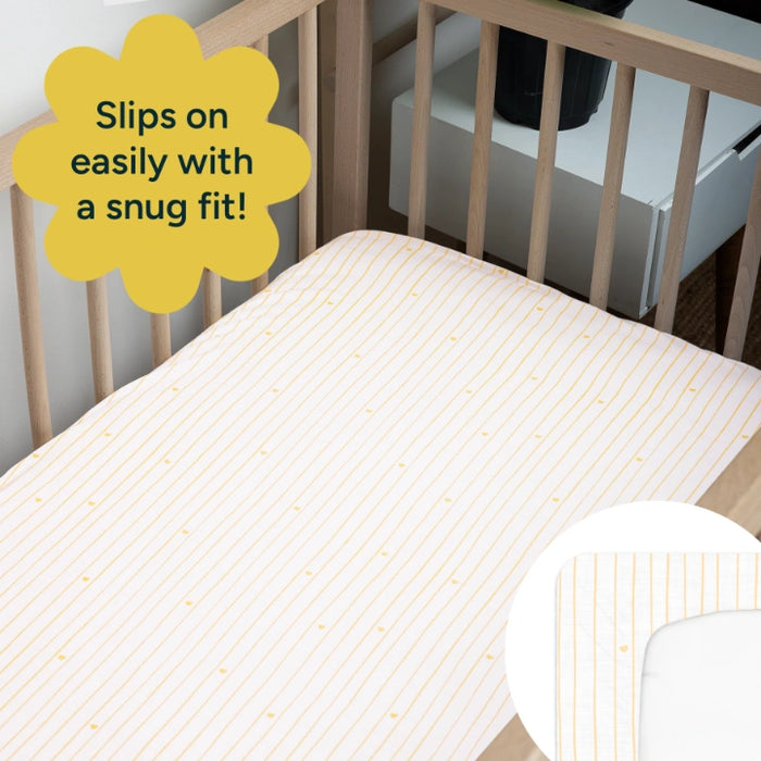 Fitted Crib Sheets | Cocoa Hearts