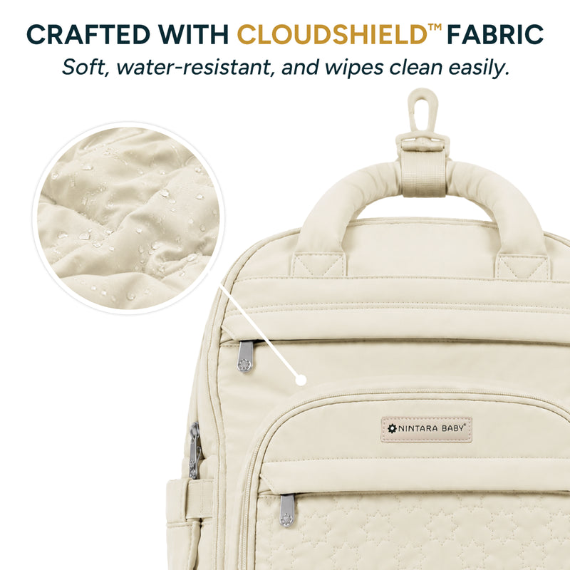 Diaper Bag - Backpack | Vanilla