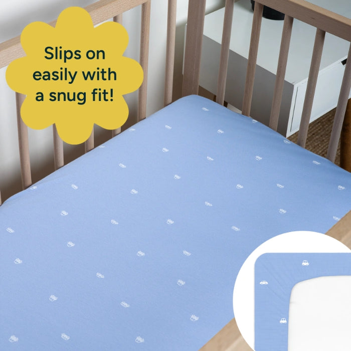 Fitted Crib Sheets | Vroom, Vroom!