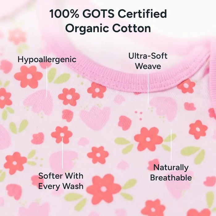 Short Bodysuit & Pant Set - Flower Shower