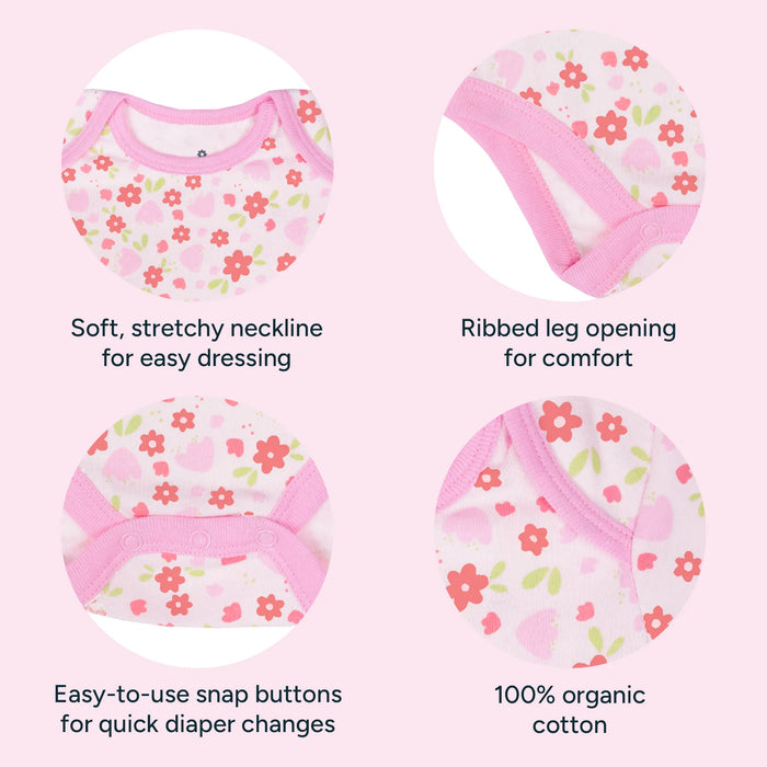 Short Bodysuits & Pants Set - Garden Duo | Set of 2