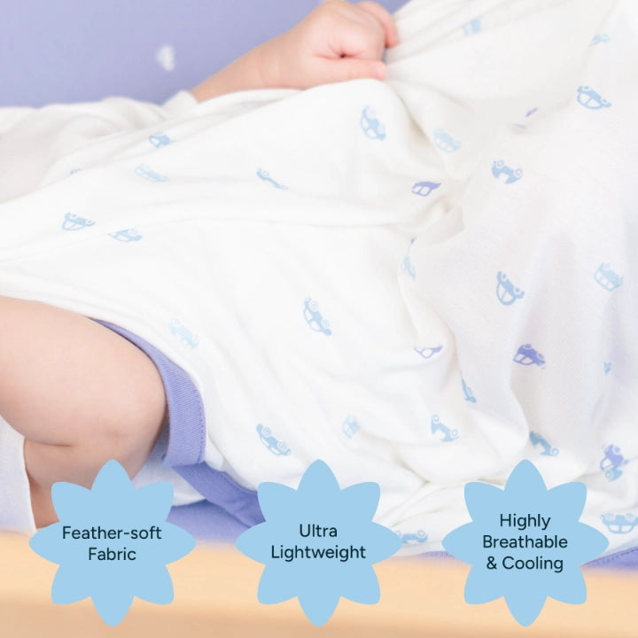 The Breezy Blanket | Light Baby Blanket - Vroom, Vroom!