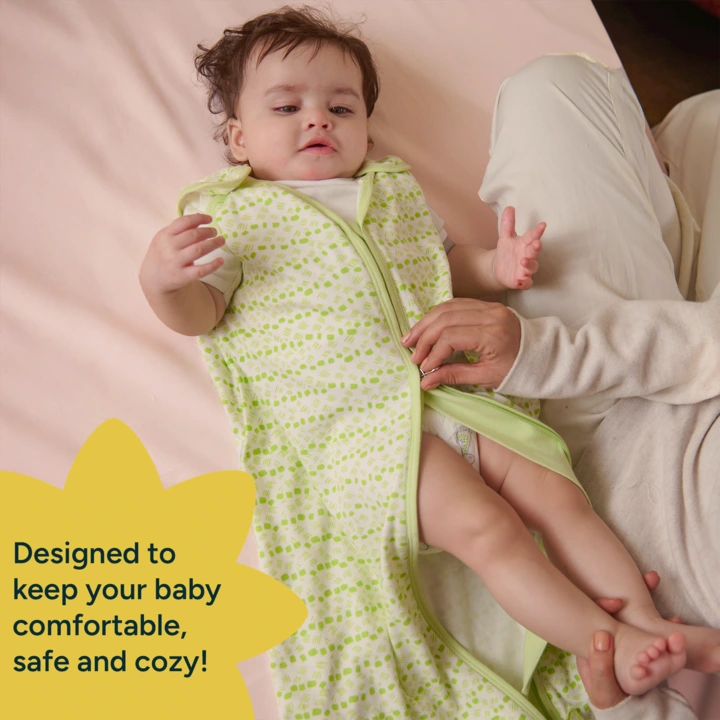 Baby Sleep Sack 0.5 TOG - Set of 2 | Citrus Stripes + Forest Flutter