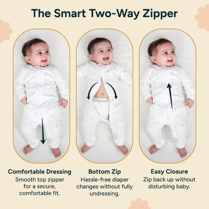 Footless Bodysuit | Solid Pink