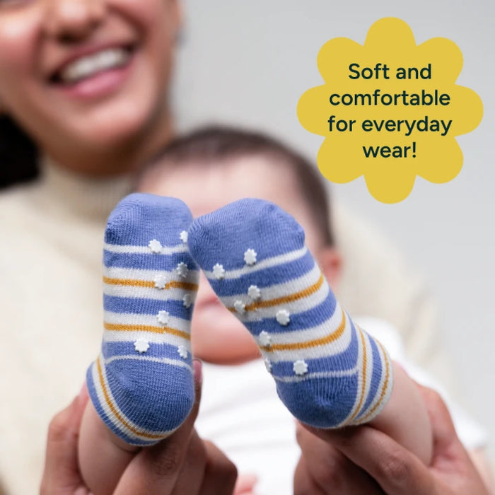 Anti-Slip Baby Socks - Set of 6 | All Stripes