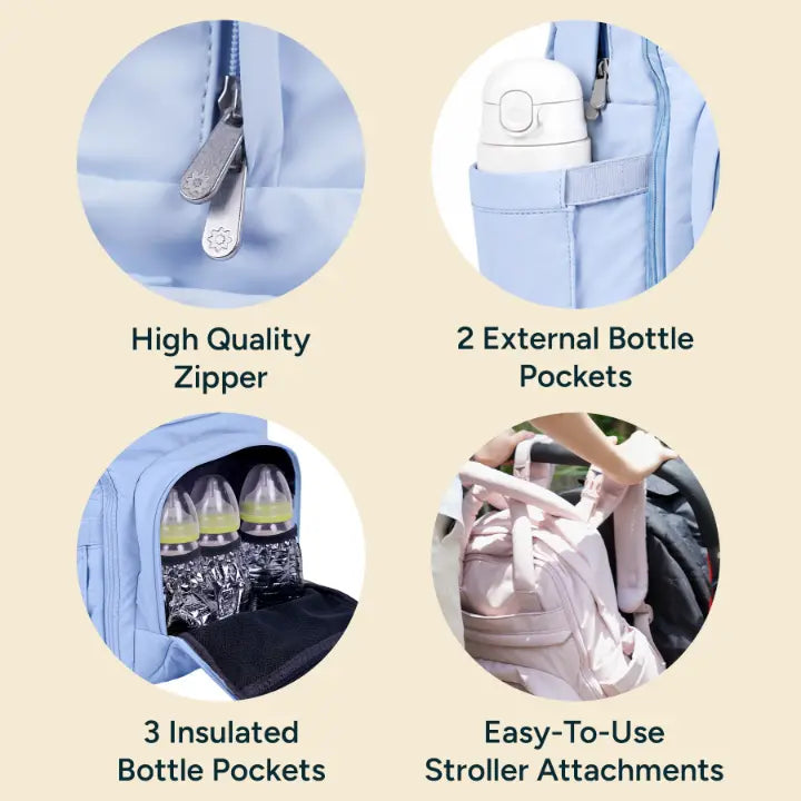 Diaper Bag - Backpack | Soft Pink
