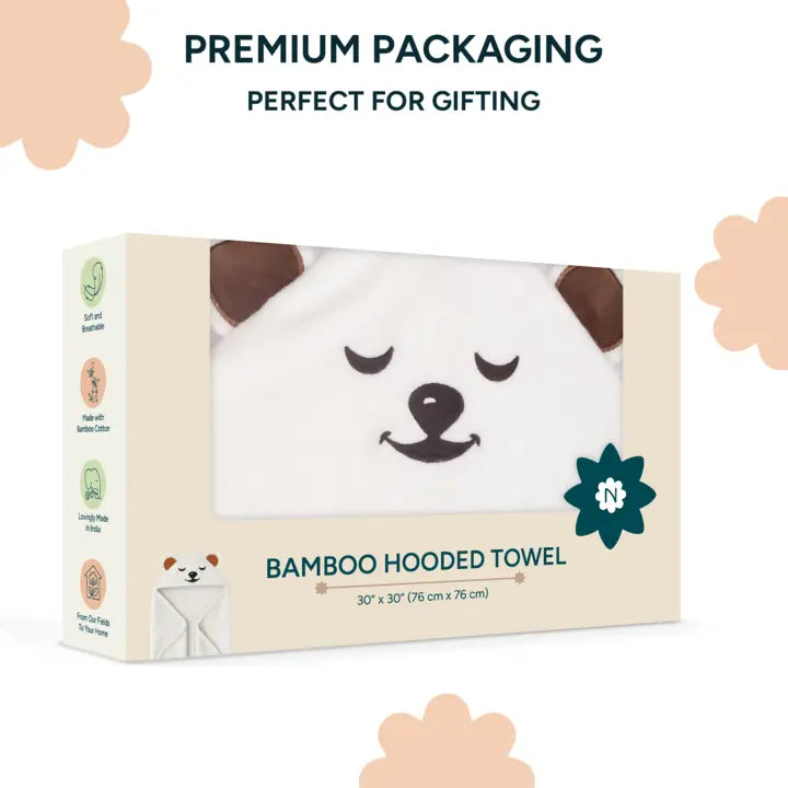 Bamboo Baby Hooded Towel | Bear