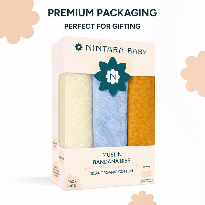 Baby Bandana Bibs Set of 3 | Solids Pack