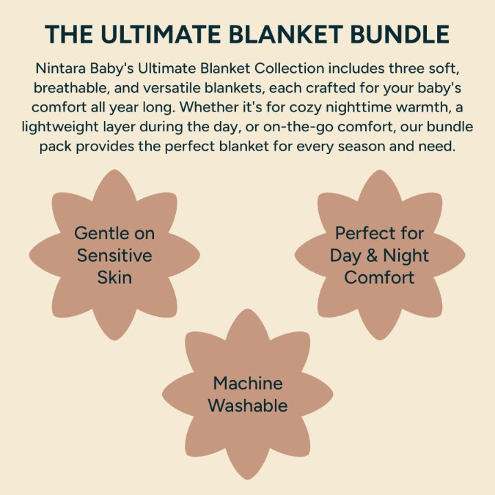 The Ultimate Baby Blanket Bundle - Set of 3 | Bear Hugs
