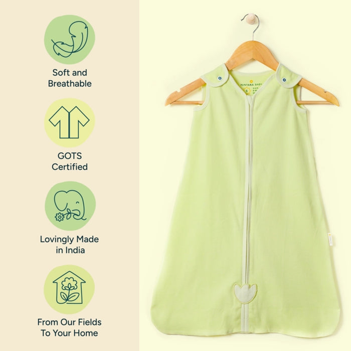 Baby Sleep Sack 0.5 TOG - Set of 2 | Citrus Stripes + Soft Sage
