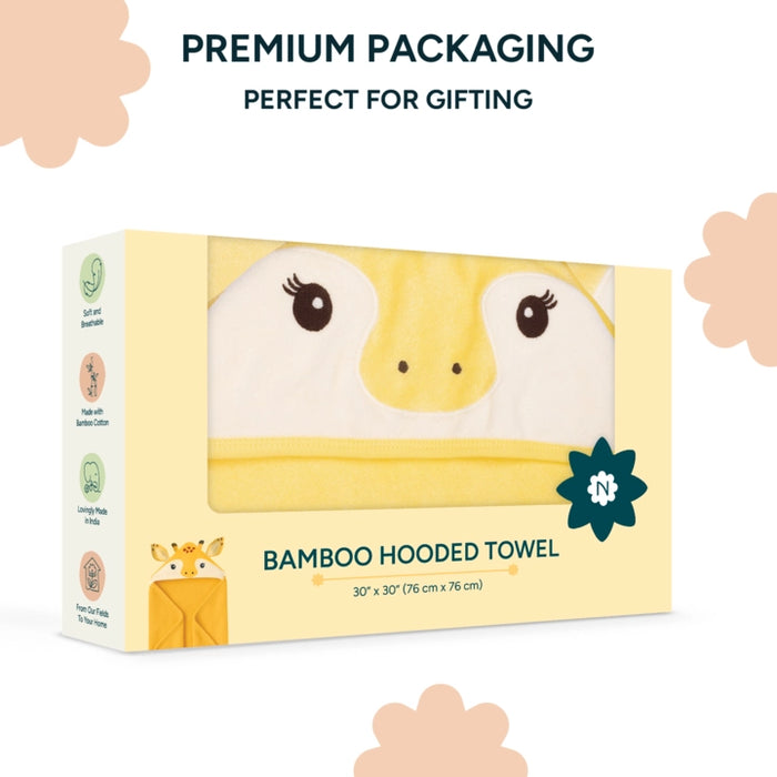 Bamboo Baby Hooded Towel | Giraffe