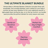 The Ultimate Baby Blanket Bundle - Set of 3 | Blush Blossoms