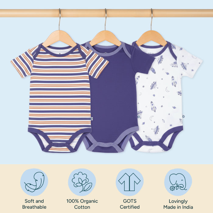 Short Bodysuit - Up in Space | Set of 3