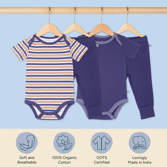 Short Bodysuits & Pants Set - Midnight Duo | Set of 2