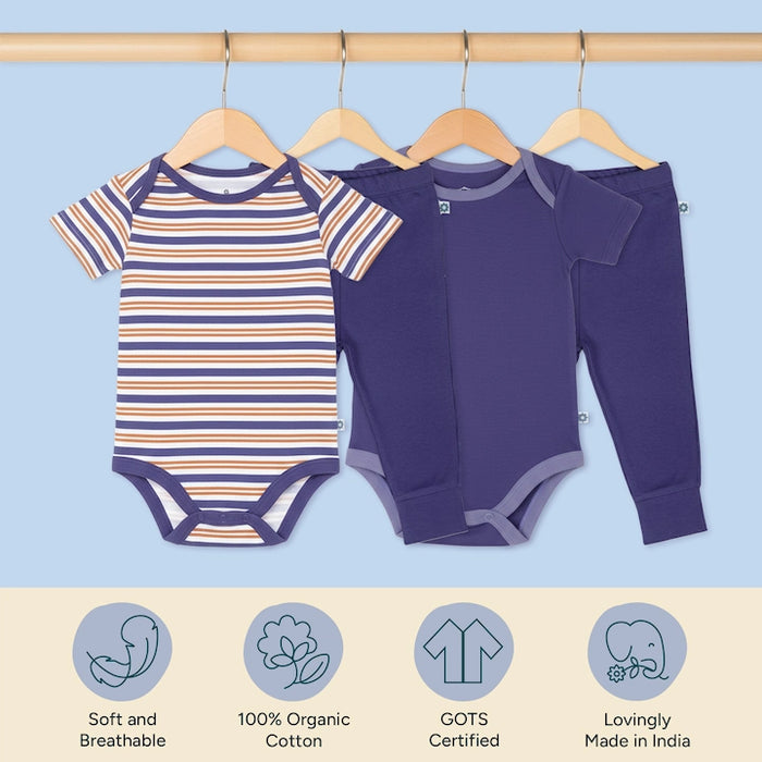 Short Bodysuits & Pants Set - Midnight Duo | Set of 2