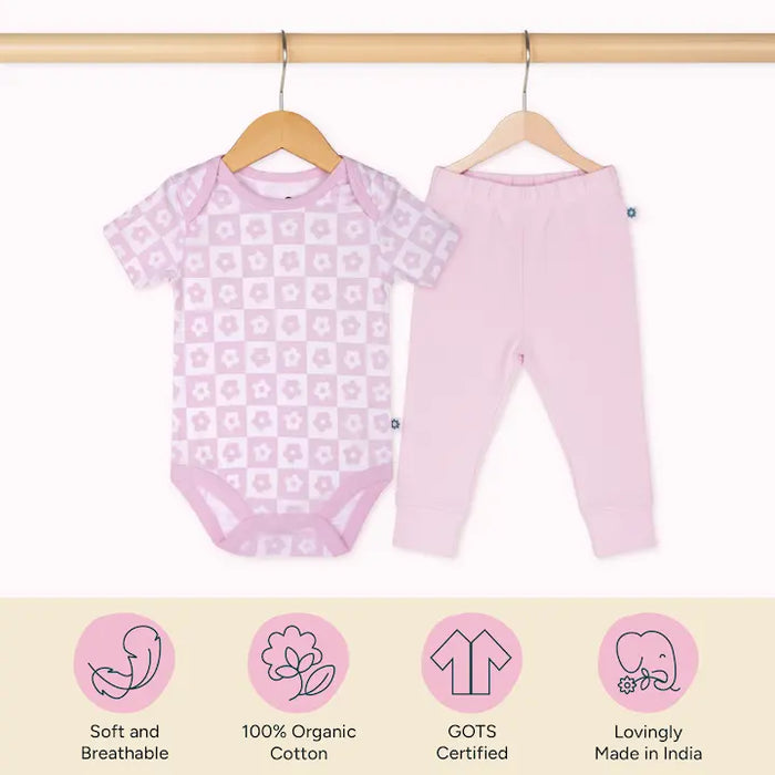 Short Bodysuit & Pant Set - Baby Bloom