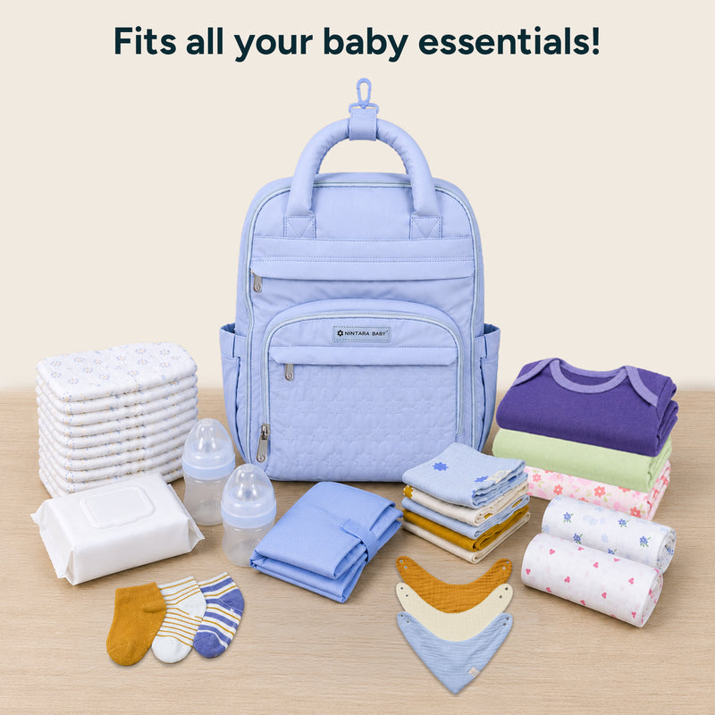Diaper Bag - Backpack | Powder Blue