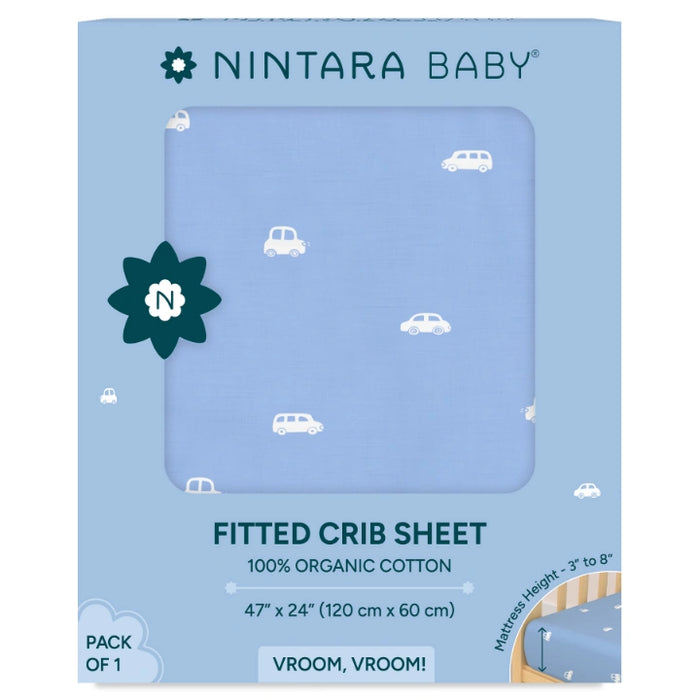 Fitted Baby Bedsheet | Vroom, Vroom!