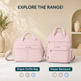 Diaper Bag - Duffle | Soft Pink