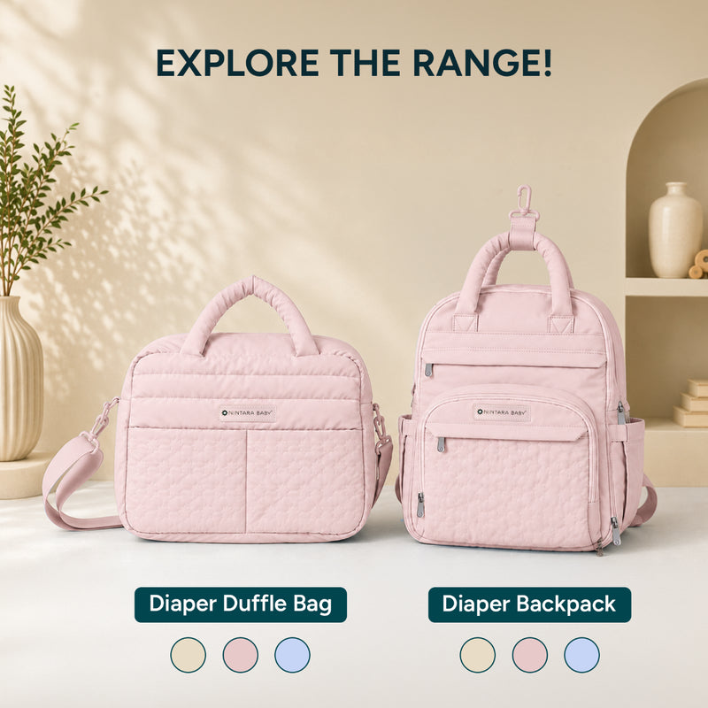 Diaper Bag - Duffle | Soft Pink