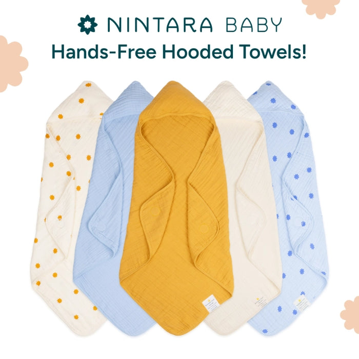 Muslin Baby Hooded Towel | Butterscotch