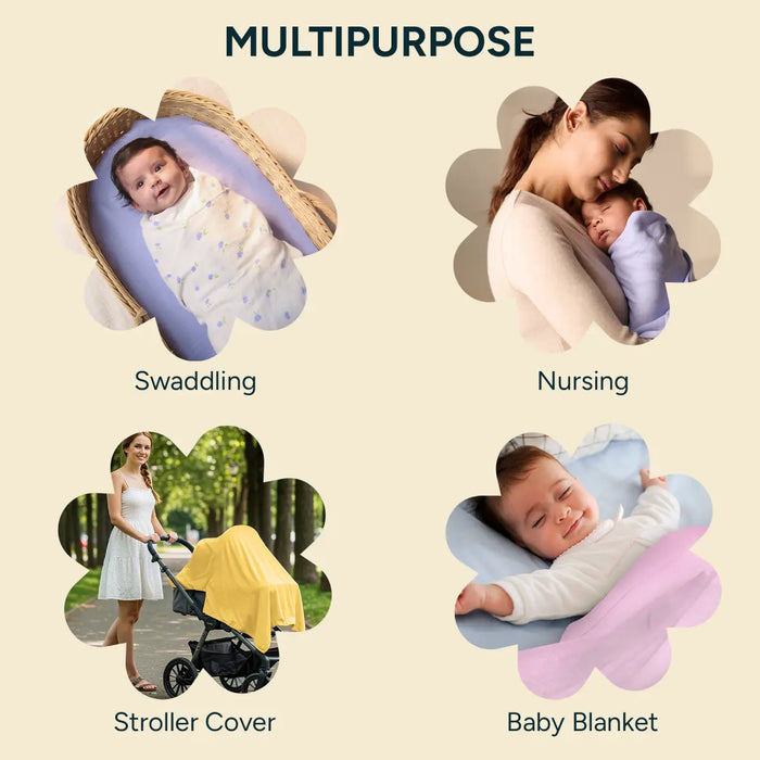 Baby Swaddle Extra Large Set of 2 | Flower Power