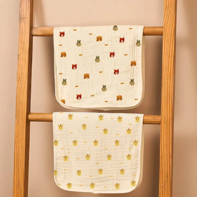 Baby Burp Cloths - Set of 2 | Animal Friends