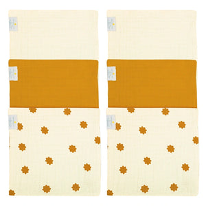 Muslin So-Softs™ | Multipurpose Baby Washcloth - Set of 6 | Butterscotch