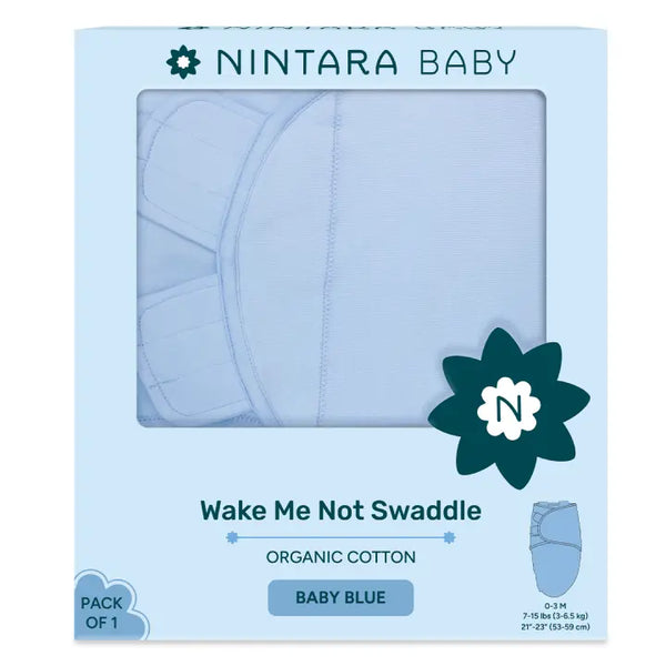 Wake Me Not Swaddle | Baby Blue