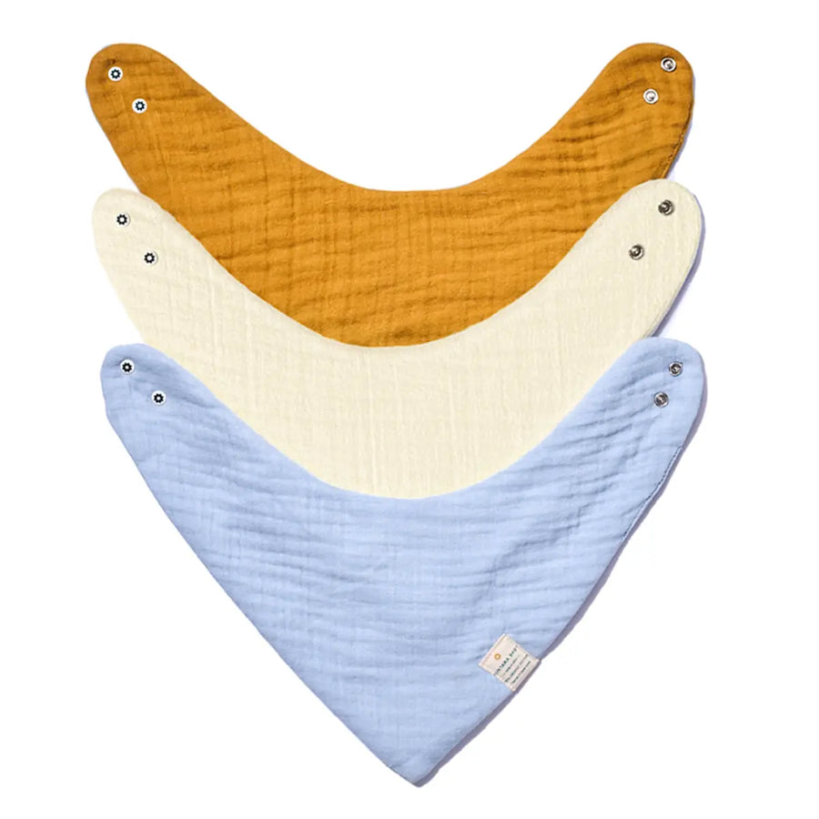 Baby Bandana Bibs - Set of 3 | Solids Pack