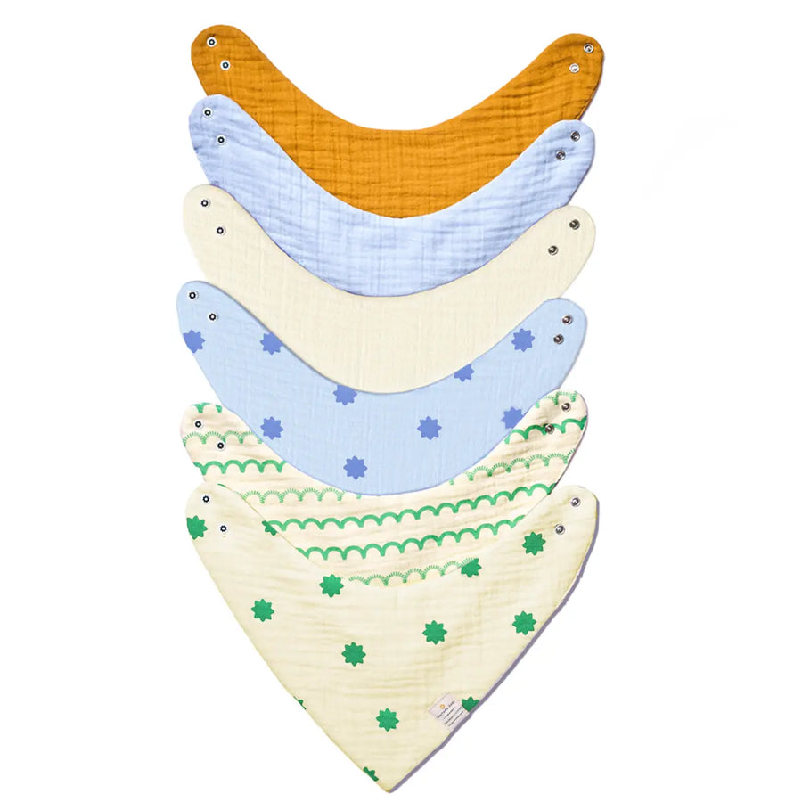 Baby Bandana Bibs - Set of 6 | Mega Pack