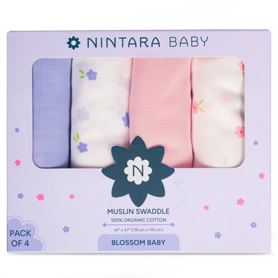 Baby Swaddle Extra Large Set of 4 | Blossom Baby