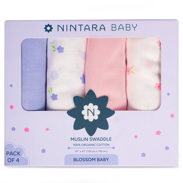 Baby Swaddle Extra Large Set of 4 | Blossom Baby