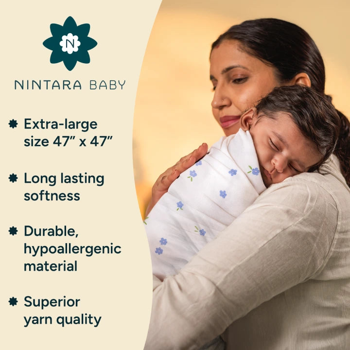 Baby Swaddle Extra Large Set of 4 | Blossom Baby