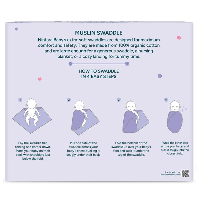 Baby Swaddle Extra Large Set of 4 | Blossom Baby