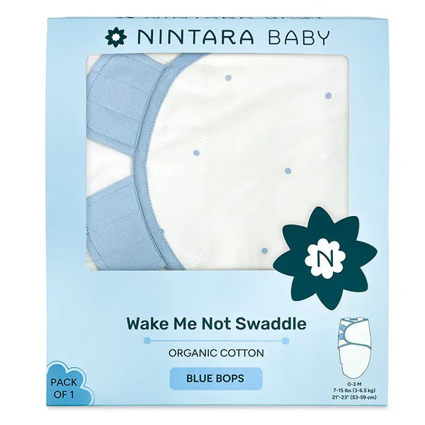 Wake Me Not Swaddle | Blue Bops