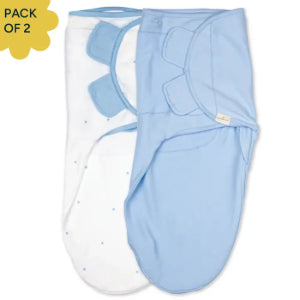 Wake Me Not Swaddle™  - Set of 2 | Blue Bops + Baby Blue