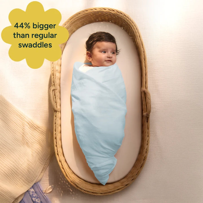 Baby Swaddle Extra Large Set of 2 | Blue Trails
