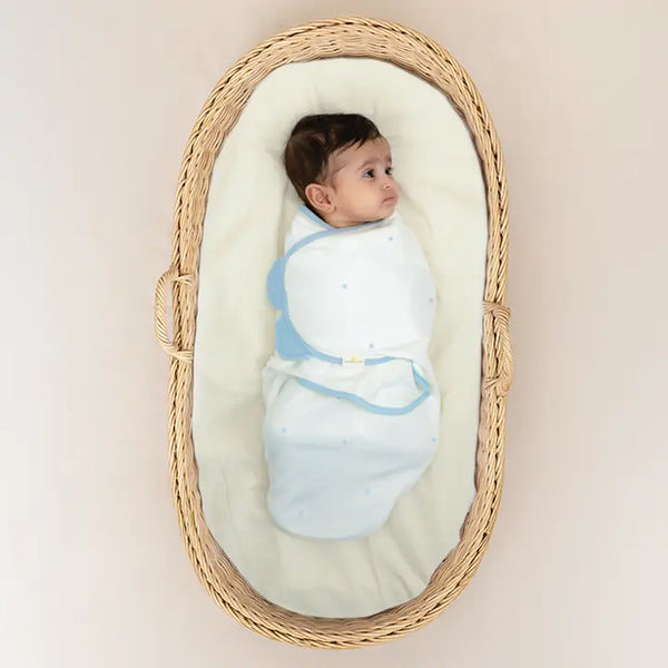 Wake Me Not Swaddle | Blue Bops